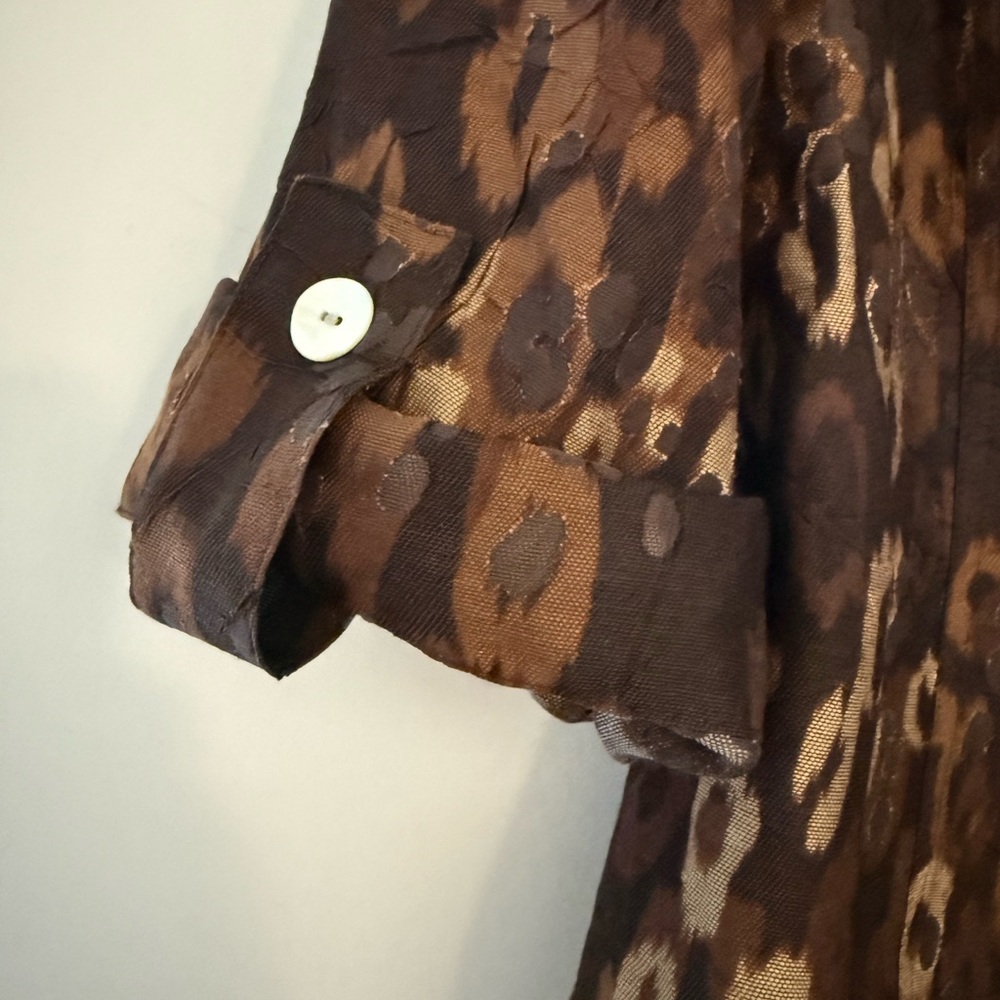 Ruby Rd. Brown & Black Leopard-Print Crop Jacket - Picture 4 of 8